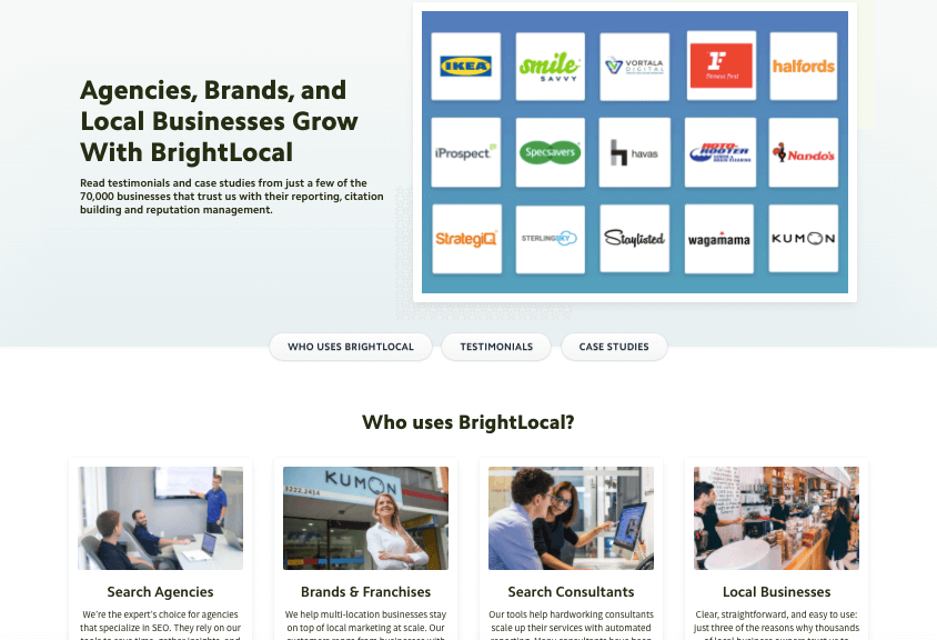 testimonial page example