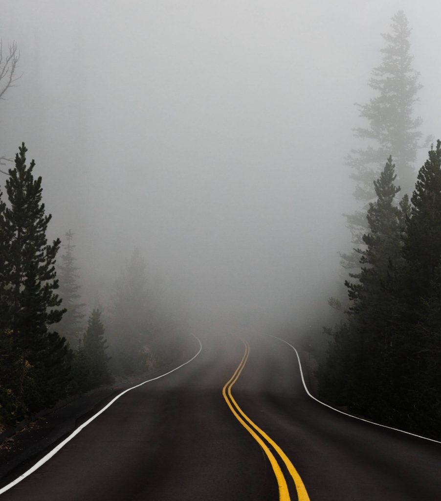 Foggy road and FUD-s