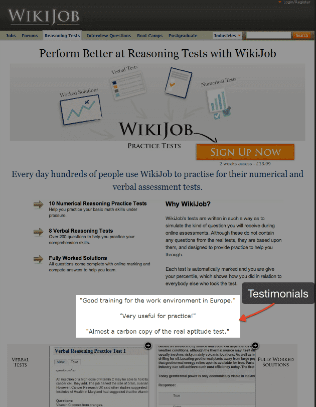 Wikijob - after optimization